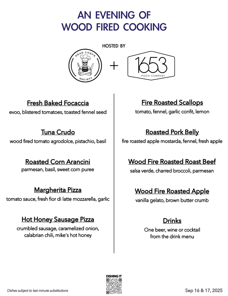 Menu for 1653 Pizza Company